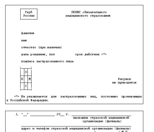 форма полиса