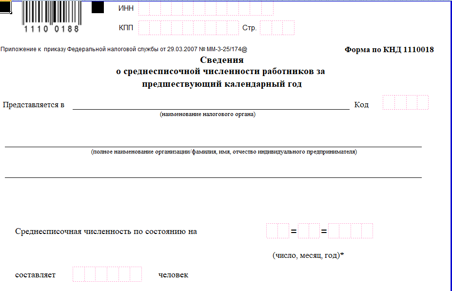 Отчет о среднесписочной численности в 2023 году